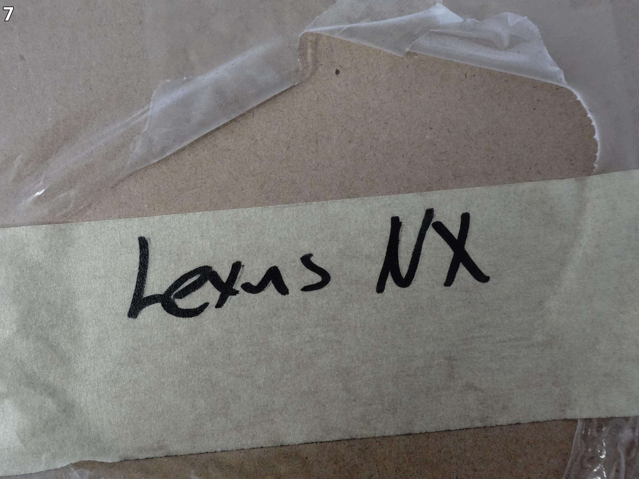LEXUS NX II 2 AZ20 21- moulding dust windows door right front BLACK ORG