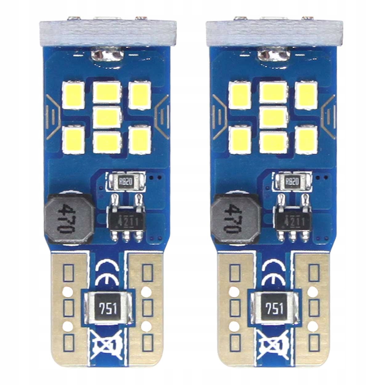 LED CANBUS 21SMD T10 W5W ŻARÓWKI 12V 24V SMD AMiO