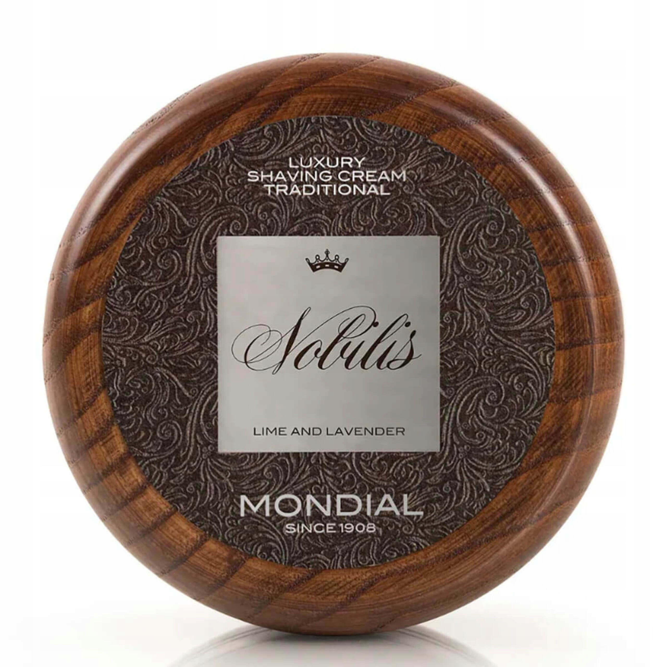 Mondial 1908 Krém na holení Nobilis v dřevěné misce 140 ml