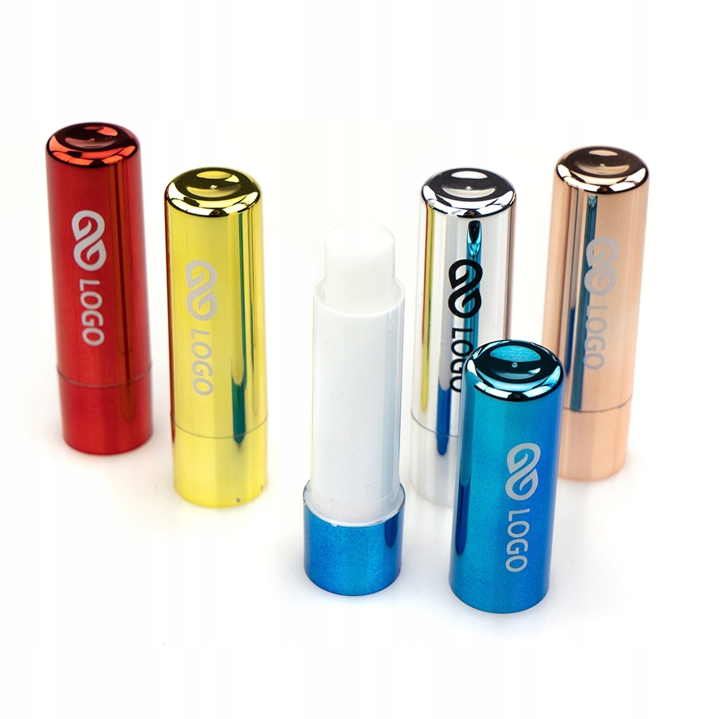 POMADKI REKLAMOWE z nadrukiem Z LOGO pomadki ochronne LOLA 50szt