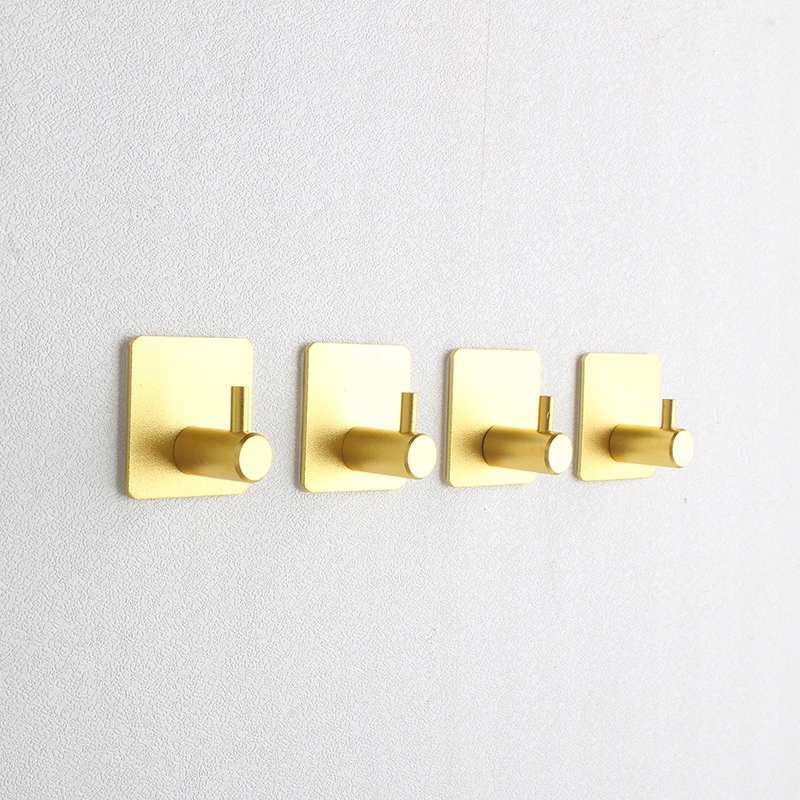 

4x Haczyk Wieszak Łazienkowy Samoprzylepny Złoty