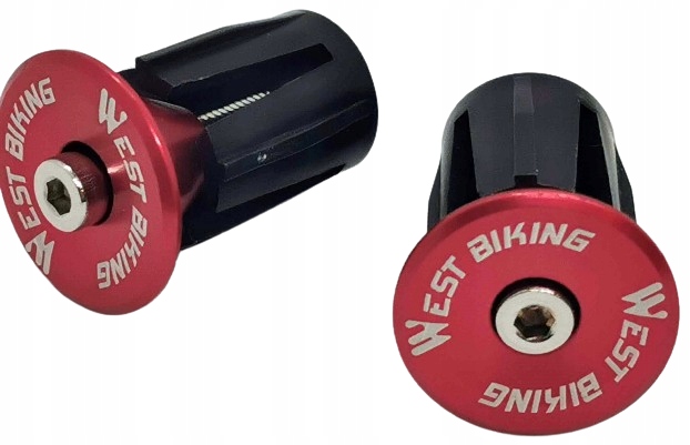 Westbiking Wkręcane Korki do Kierownicy Red- 21g Road/ Mtb
