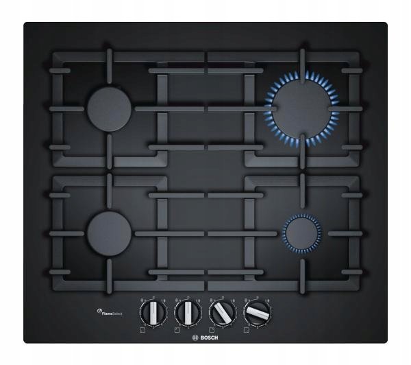 PŁYTA GAZOWA BOSCH PPP6A6B90 ŻELIWNY RUSZT SZKŁO