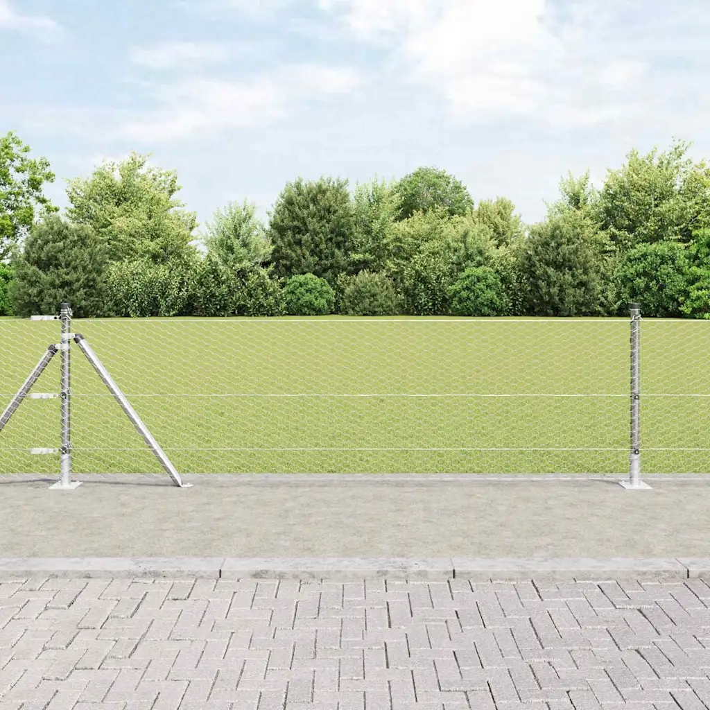 Plot s příspěvky Stříbrná 0.5 x 25 m Ocel potažená Pvc Stříbrná 3353787