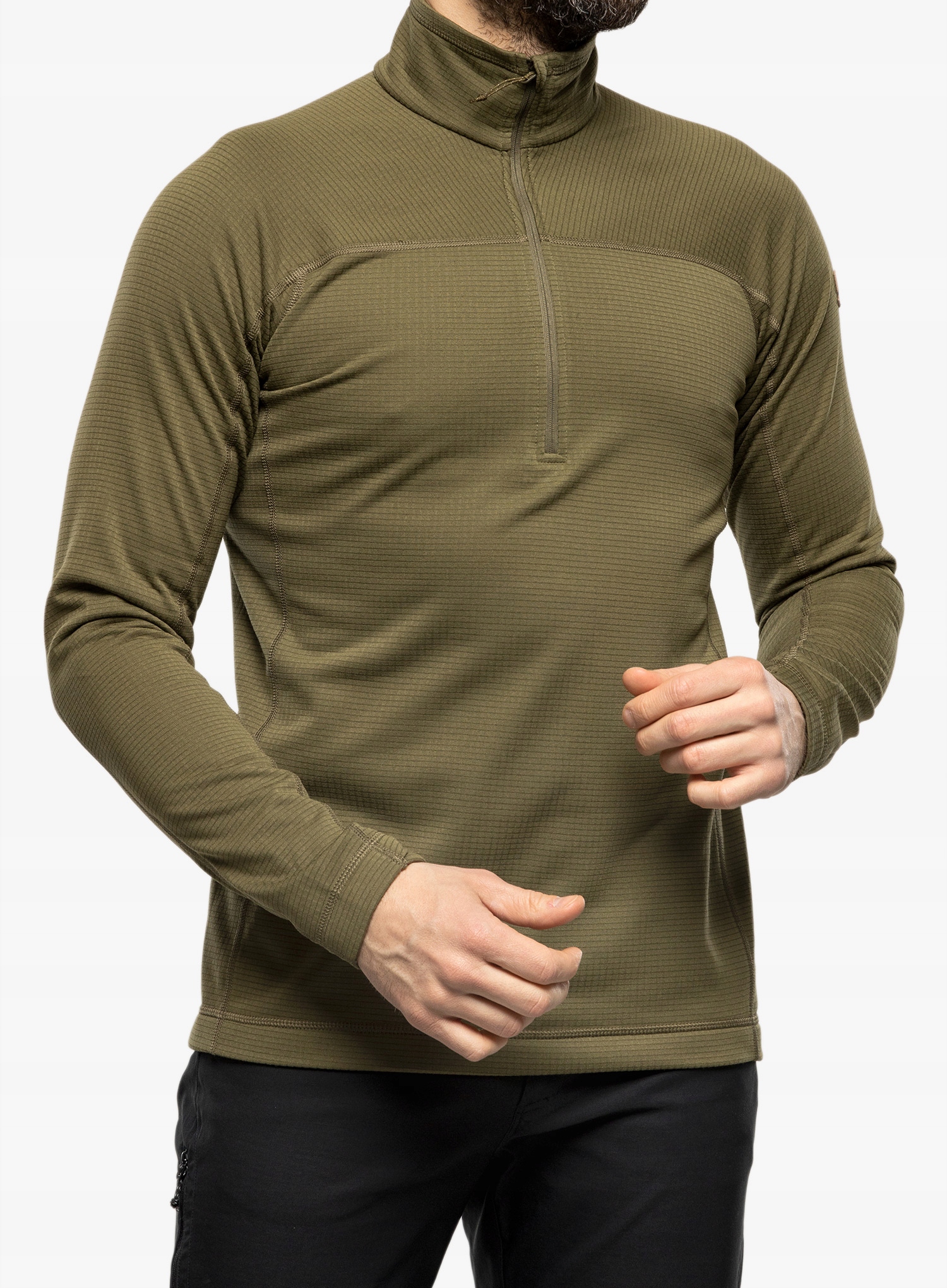 Mikina fleecová Fjallraven Abisko Lite Fleece Half Zip zelená S