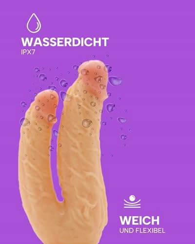 MYSECRETCASE Dildo Podwójny Dla Par 11 i 13cm Dla Kobiet i Mężczyzn — miniatura 4