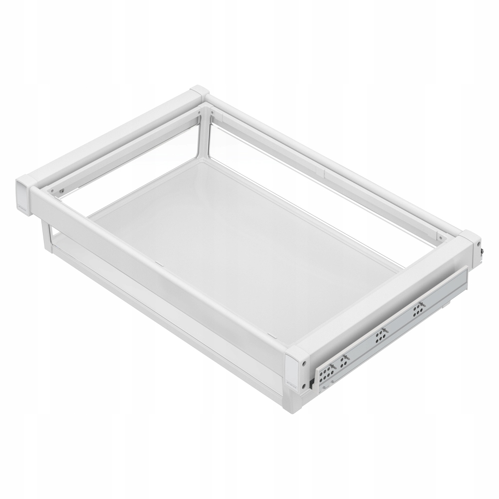 Szuflada wysuwana półka na ubrania 800 mm Biała Blum Tandem garderoba