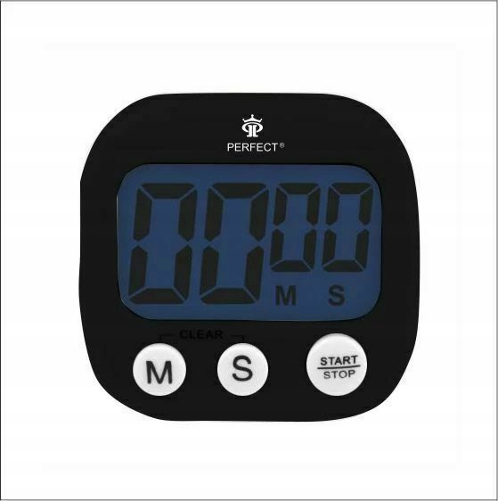 Minutnik cyfrowy LCD Perfect wbudowany magnes + podstawka