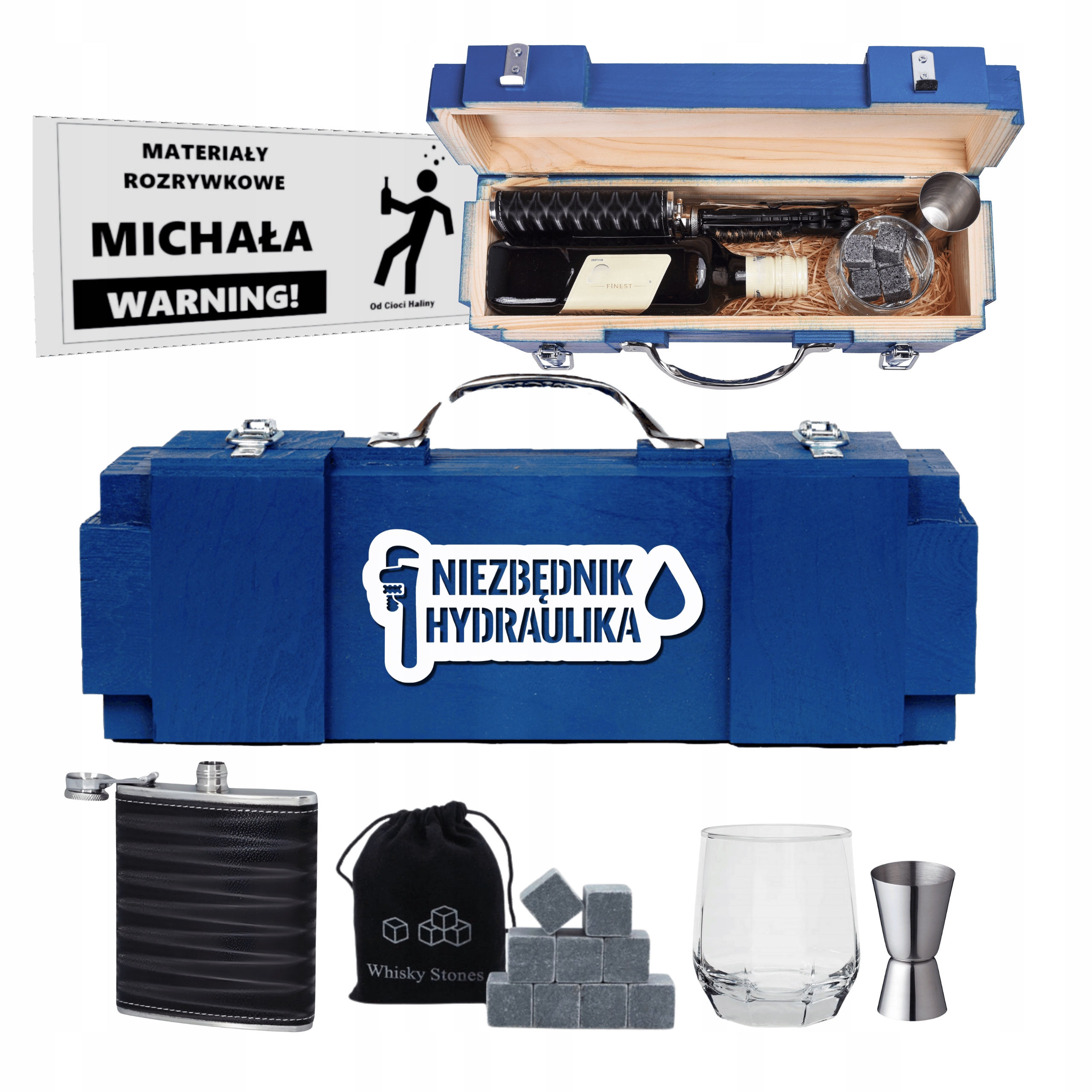 Dárková Sada Krabička na alkohol Nezbytnost Hydraulika 18 40 50 60 70