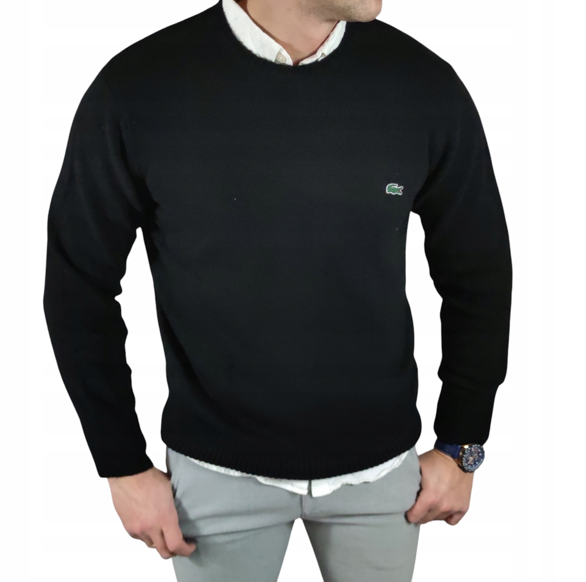 Pánský vlněný svetr Lacoste AH2916-10 černý S