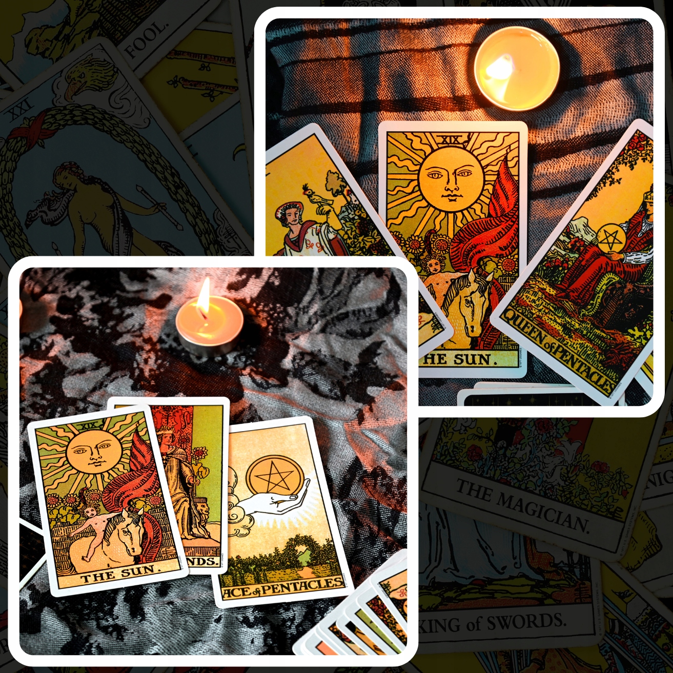 ZESTAW KLASYCZNYCH KART TAROTA THE RIDER TAROT 78 SZTUK WRÓŻBY Z KART Stan opakowania oryginalne