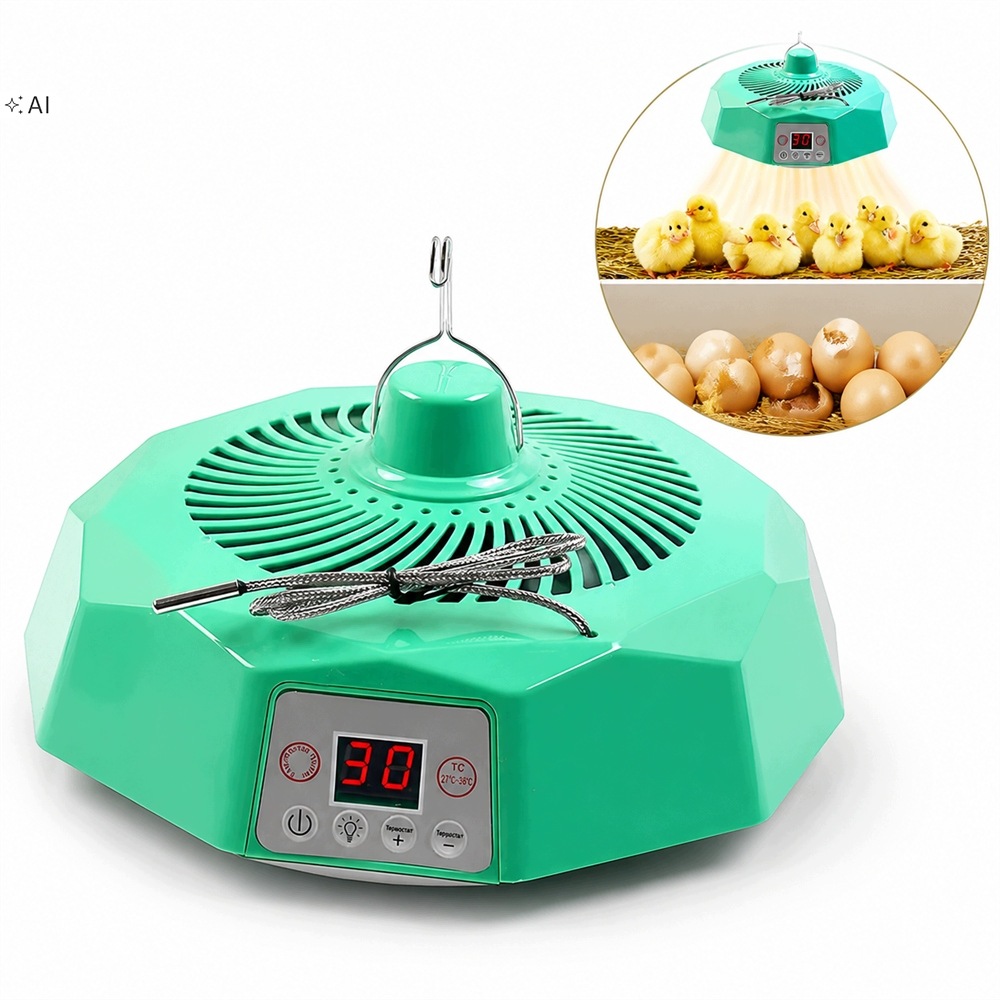 Topná lampa pro kurník a kuřata 500 W s dálkovým ovládáním a termostatem