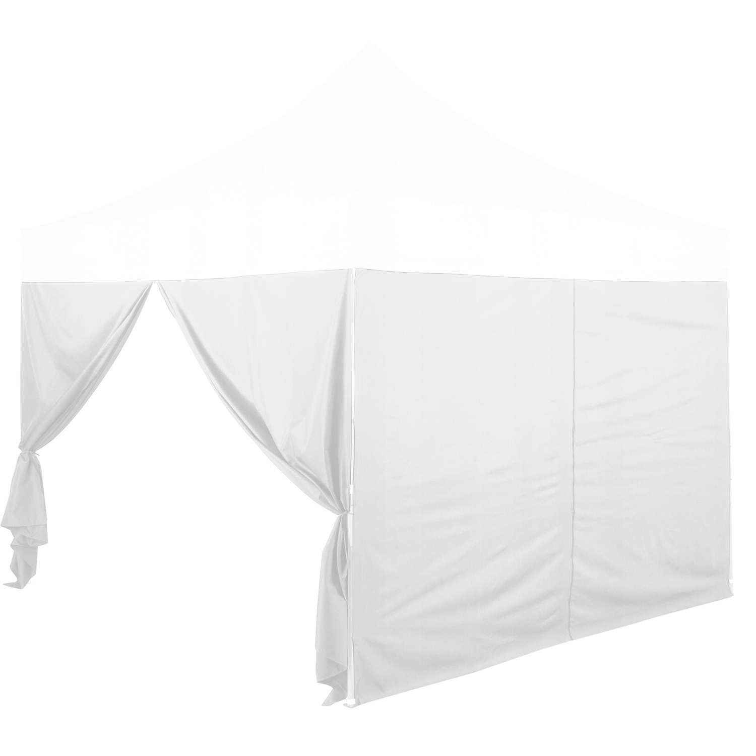 Biała Ścianka Z Suwakiem Do Pawilonu Ogrodowego