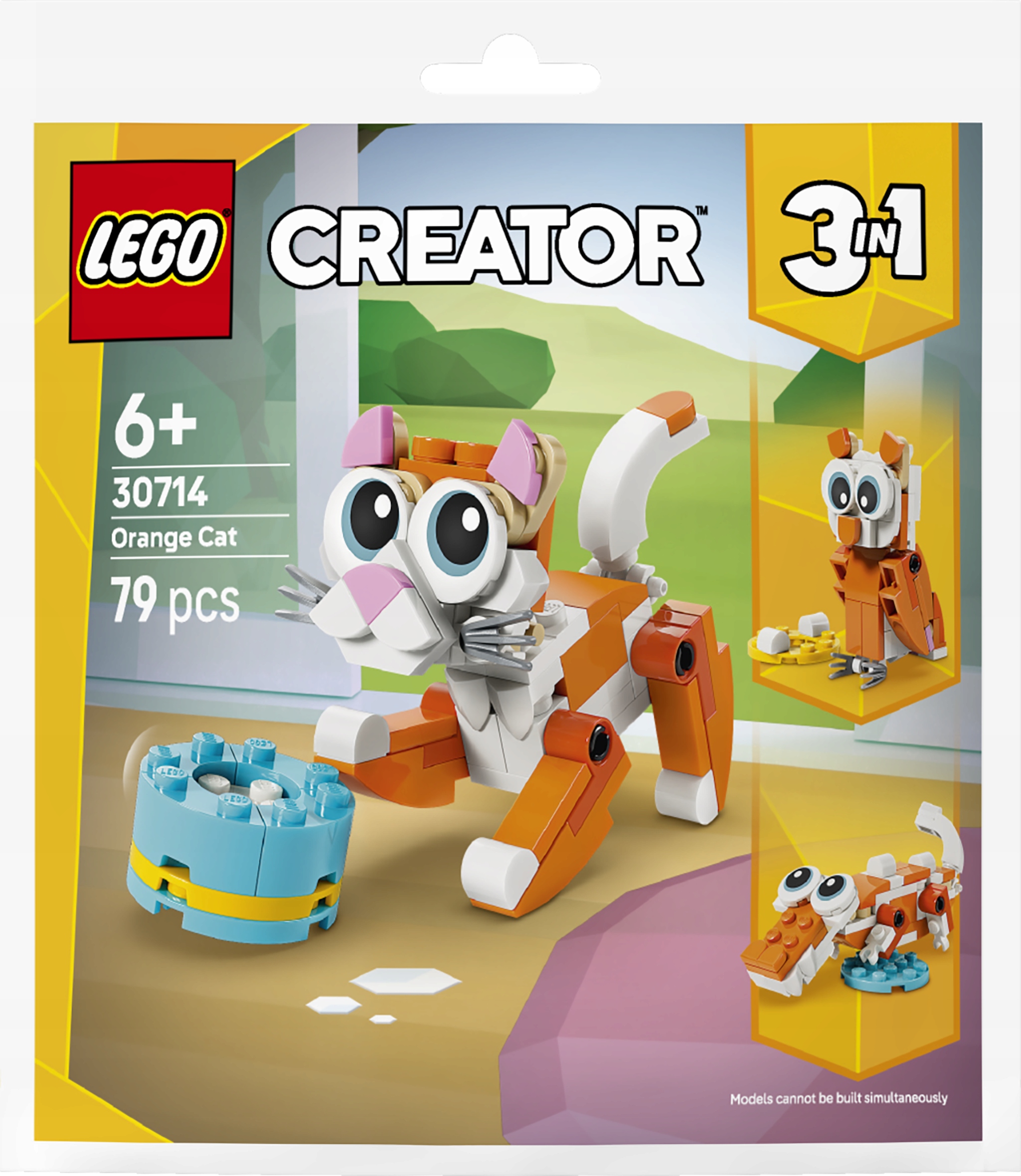Mały Zestaw Klocków Lego Creator 3W1 30714 Rudy Kot, Krokodyl, Sowa