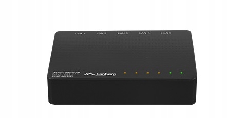 Switch nespravovatelný PoE Lanberg DSP3-1005-60W