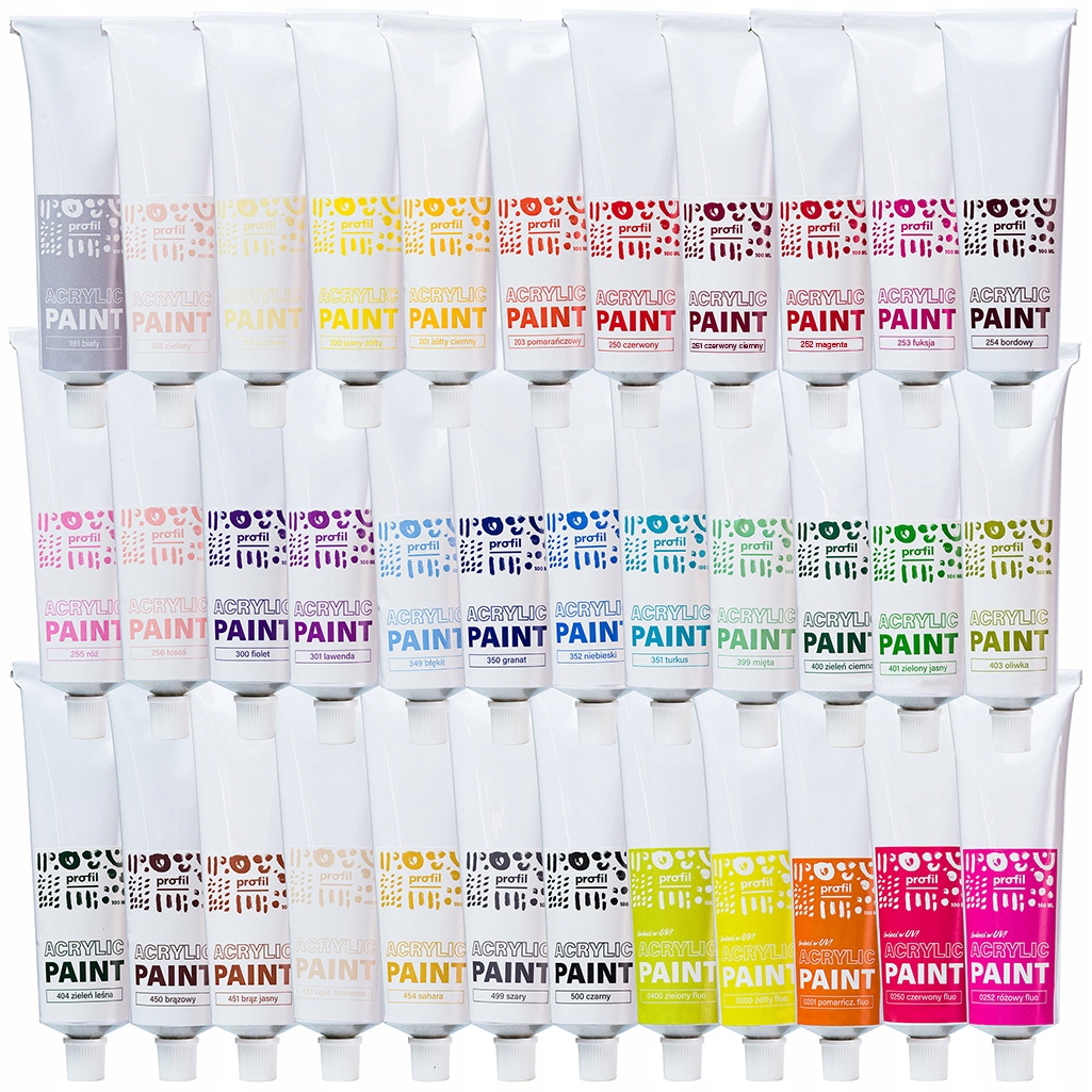 Zestaw akryli 35 x 100 ml Produkt Polski