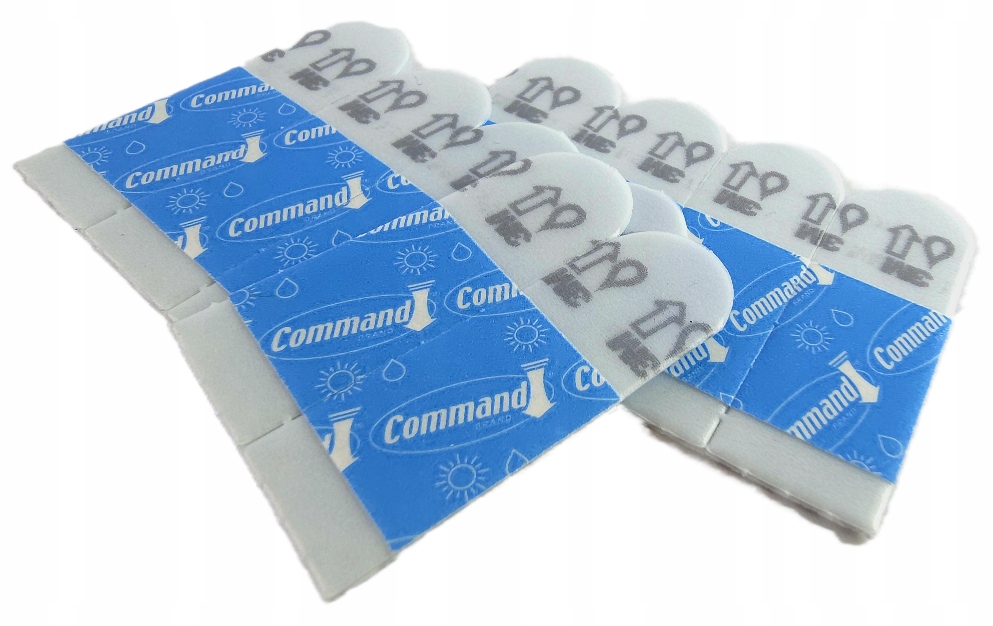 3M COMMAND KLIPSY HACZYKI DO LAMPEK OUTDOOR _ 17017CLR-AWCEE Rodzaj samoprzylepne