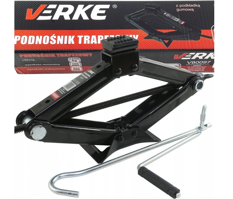 PODNOŚNIK SAMOCHODOWY TRAPEZOWY LEWAREK 1,5T Marka Verke