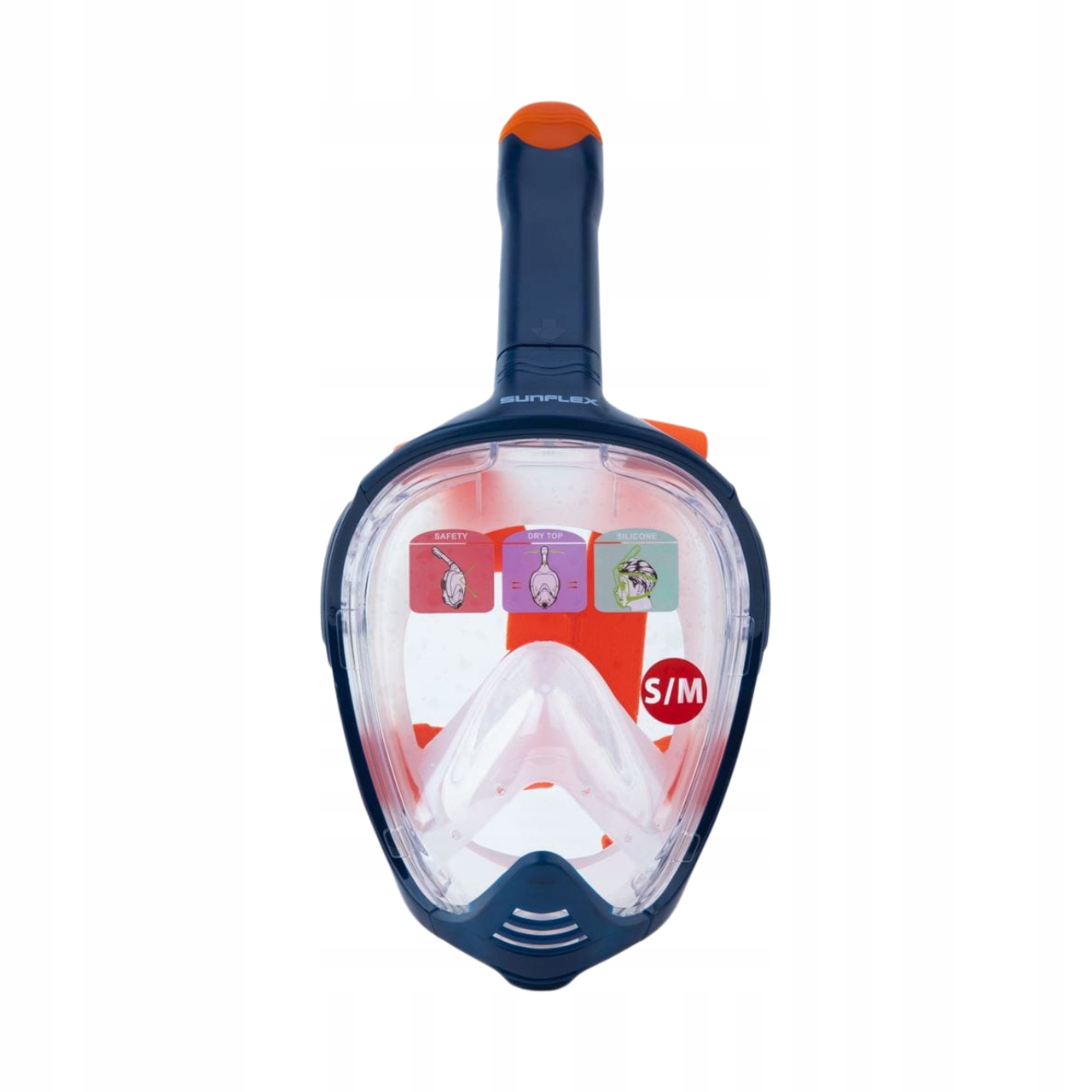 Snorkeling Snurkowanie Maska do nurkowania pełnotwarzowa Sunflex S/m 47043