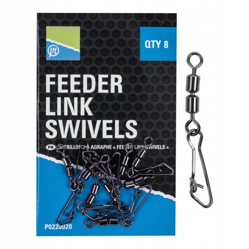 Agrafka z krętlikiem Preston Double Feeder Link Swivel