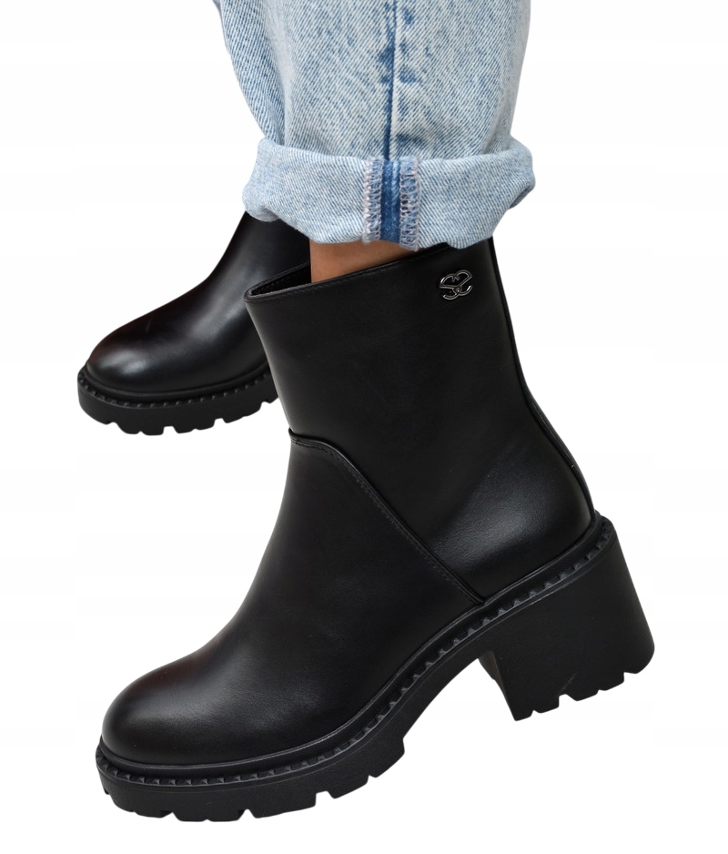 Dámské kotníkové boty trapery Sergio Leone BT25130 černé 39