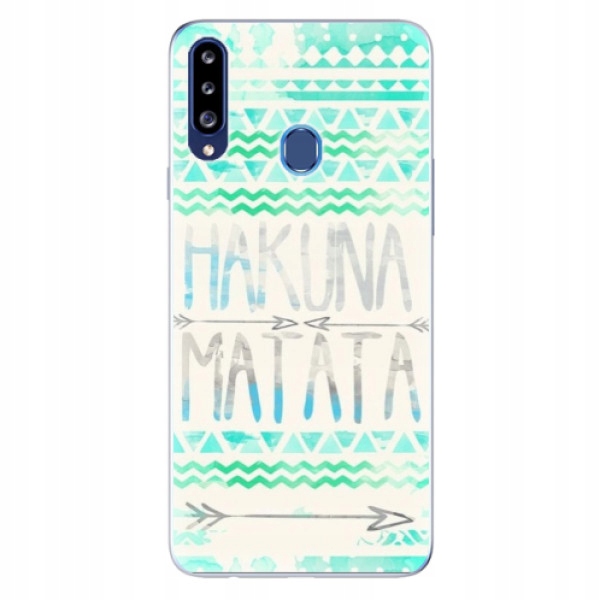 Silikonowe etui iSaprio Hakuna Matata Green do Samsung Galaxy A20s