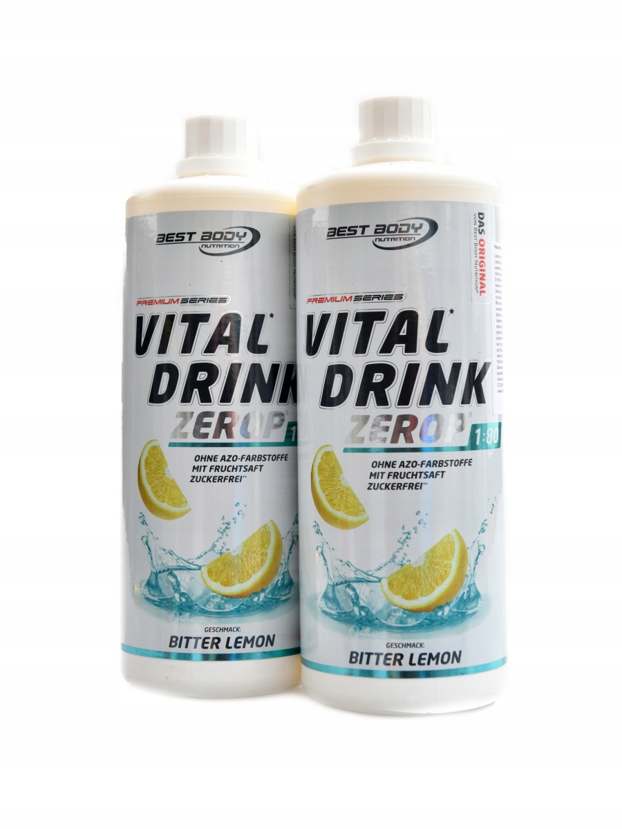 Levně Vital drink Zerop 2 x 1000 ml hořký citron Duopack