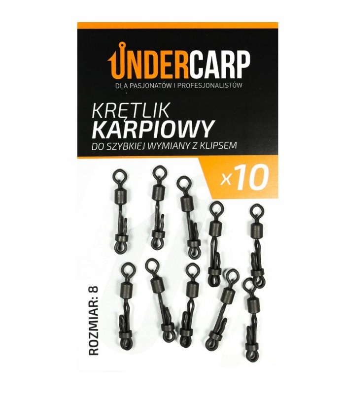Undercarp Krętlik do szybkiej wymiany z klipsem rozmiar 8 UC51