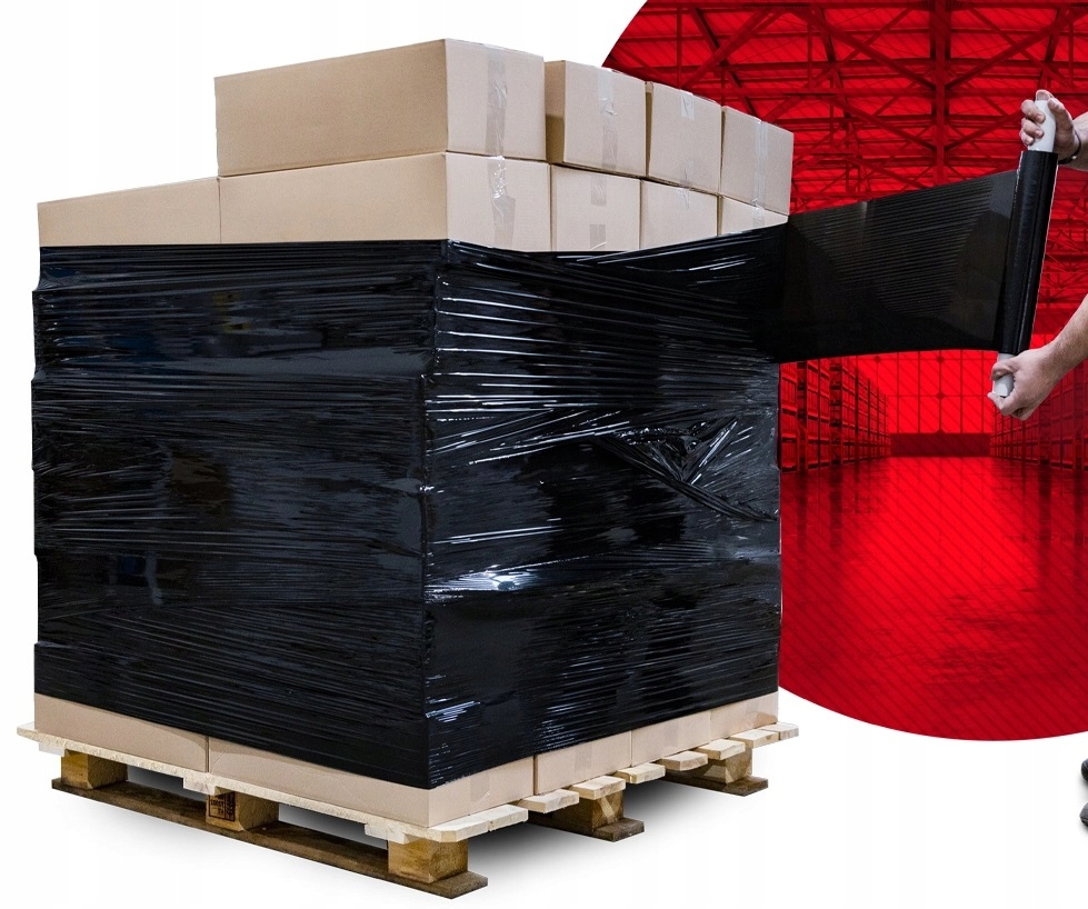 FOLIA STRETCH 3KG STRECZ CZARNY CZARNA ROLKA MOCNA KRYJĄCA Marka M-FOLIE