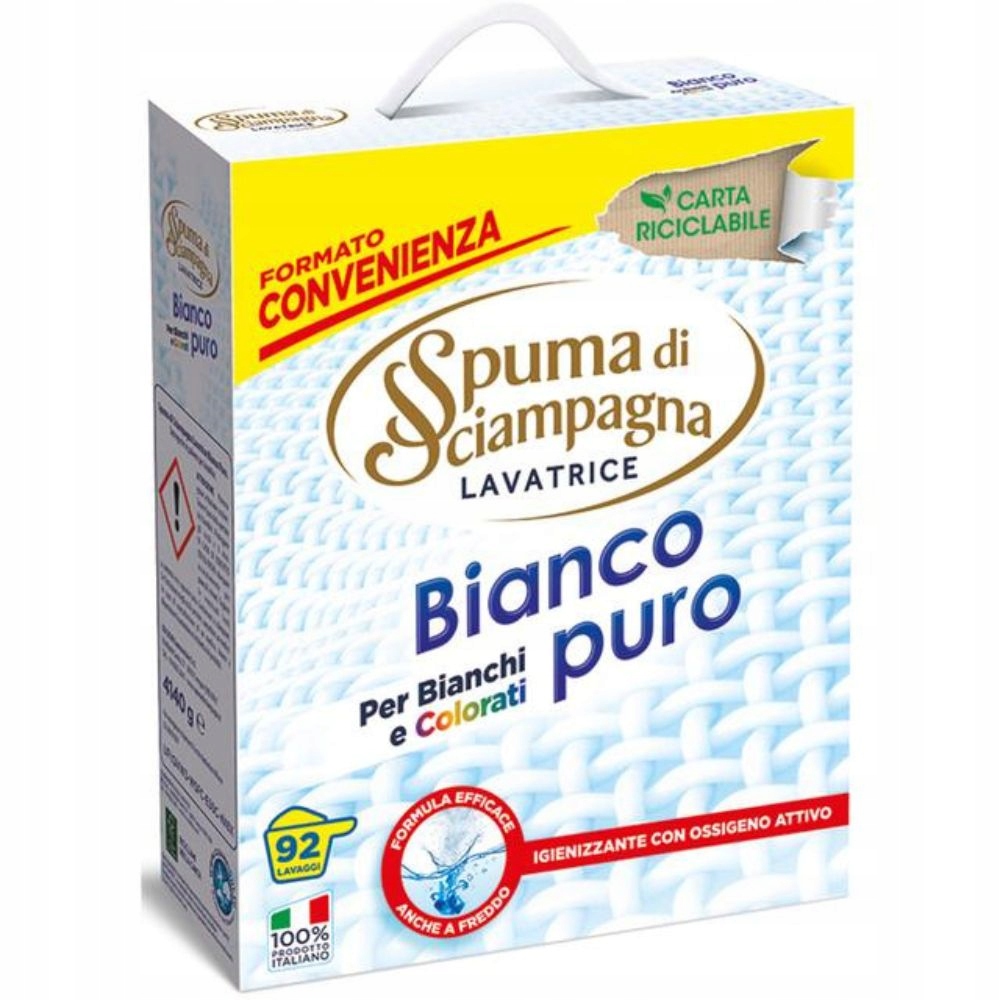 Levně Spuma di Sciampagna Bianco Puro prášek 2v1 92 praní 4140g