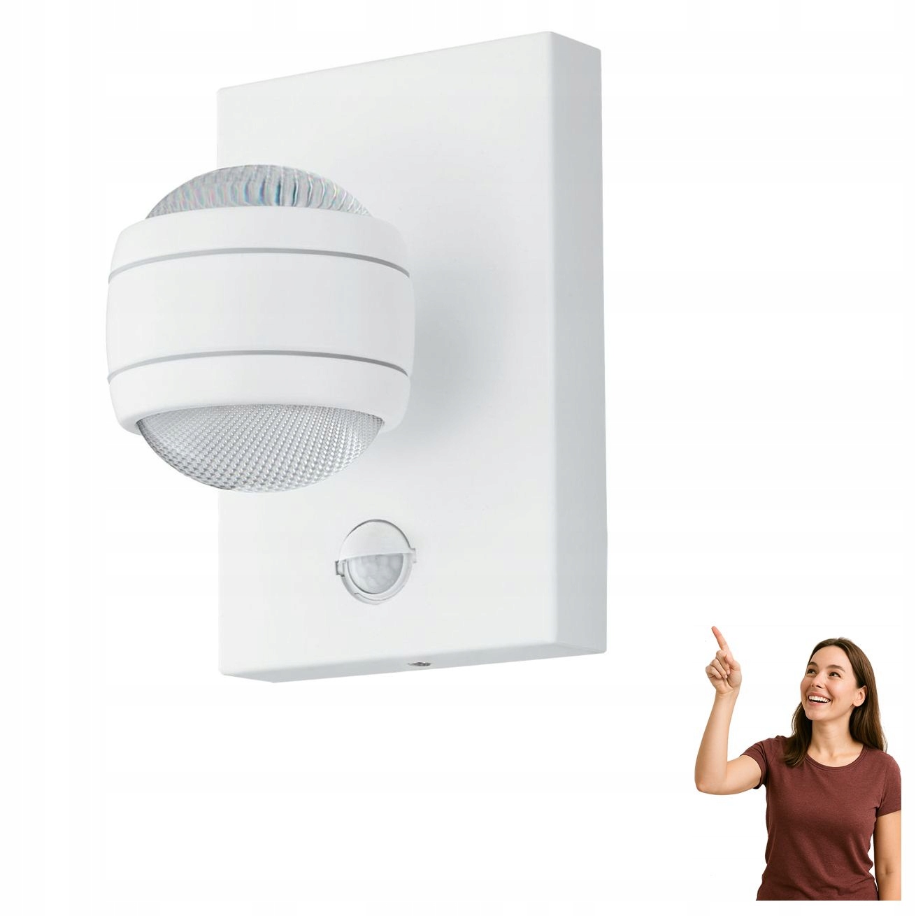 Venkovní nástěnné Led svítidlo 2x3,7W se senzorem Sesimba 1 96022 Eglo