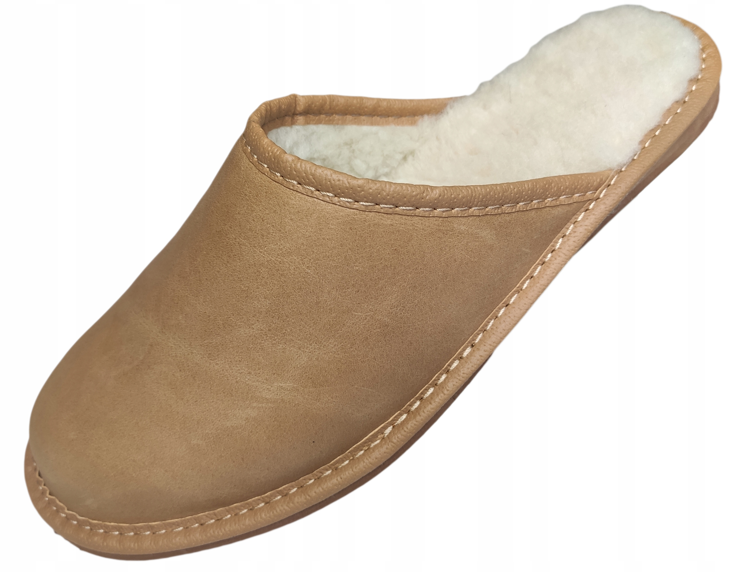 

Kapcie Damskie Skórzane Pantofle Ocieplane Zimowe