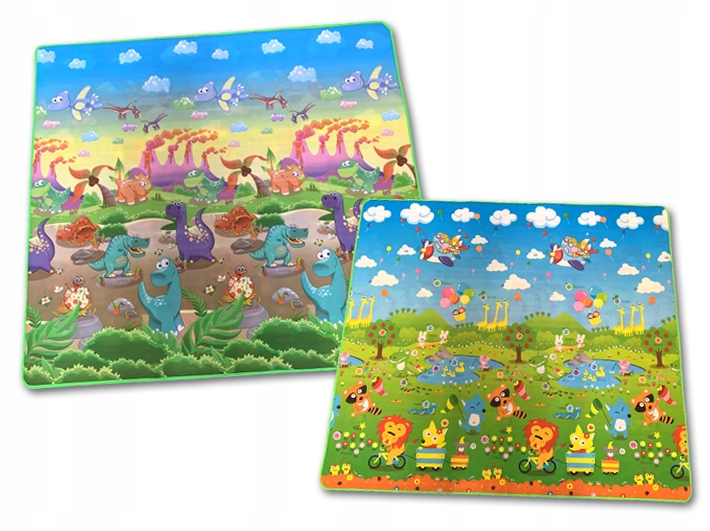 

Dwustronna mata edukacyjna kolorowa 180 x 200 I194