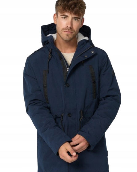 Indicode Tmavě Modrá Parka S Kapucí A Zateplením Na Zimu L Rłh