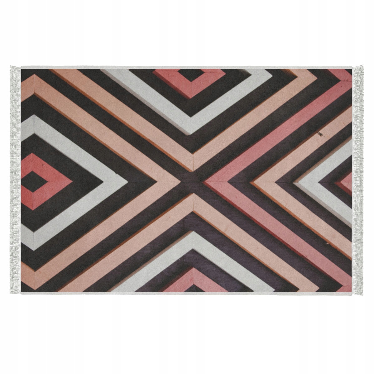 

Antypoślizgowy Dywan z Frędzlami miękki 140x200 17