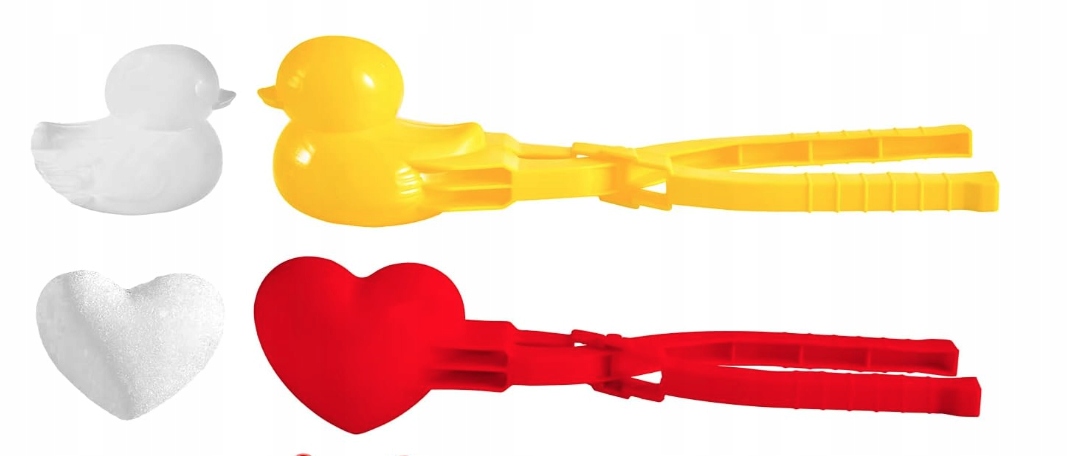 FOREMKI Z UCHWYTEM DO FORMOWANIA ŚNIEŻEK HIT 4 WZORY W ZESTAWIE