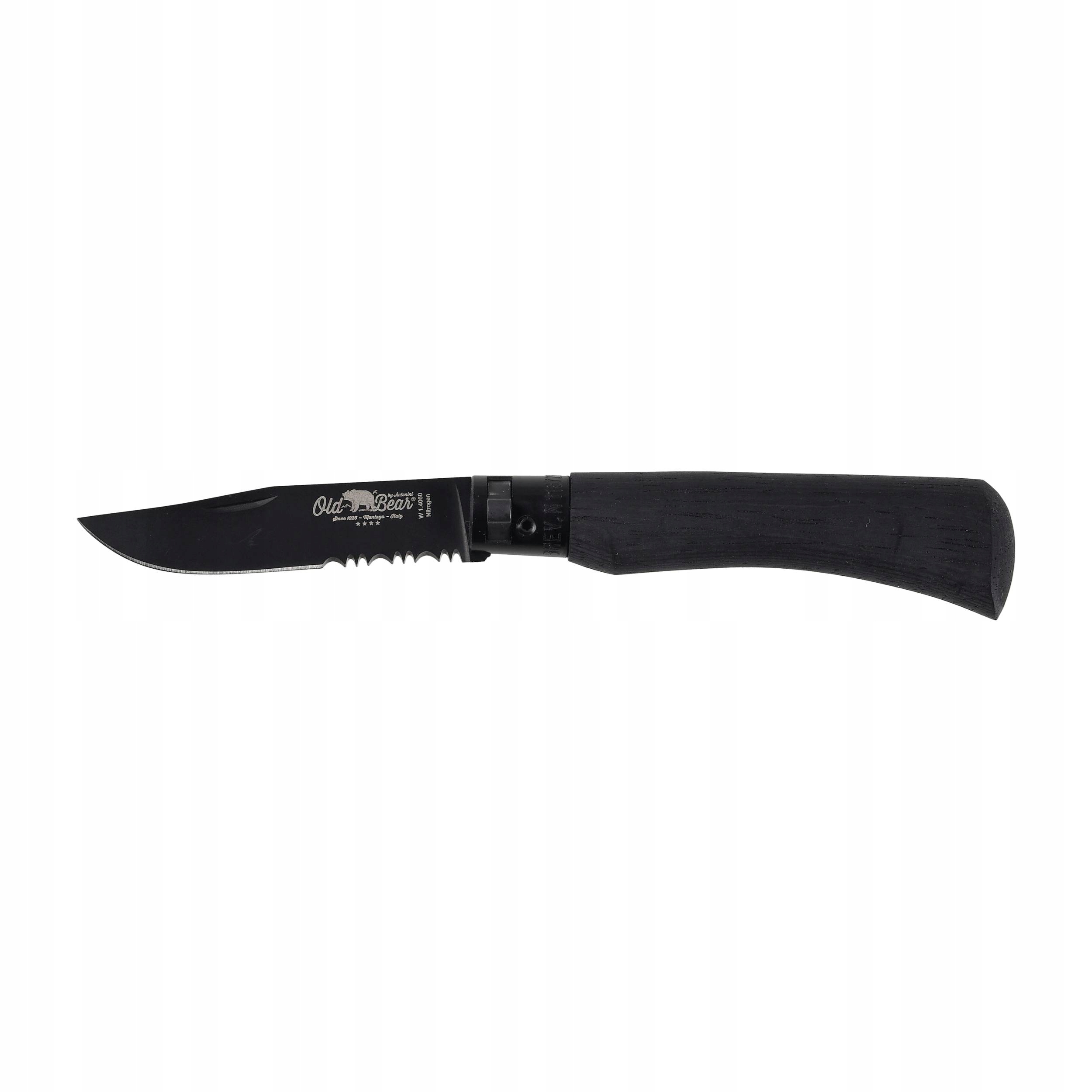 Nóż składany Antonini Old Bear Total Black Combo 190 mm czarny