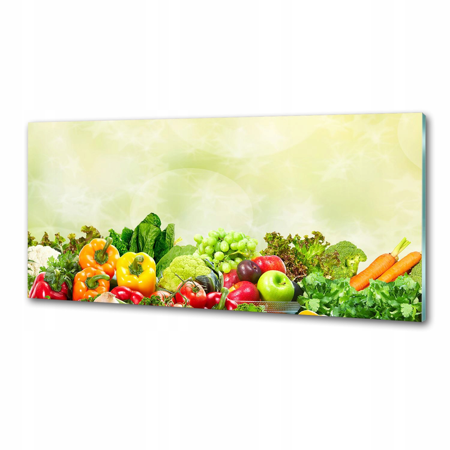 Sklenený panel do kuchyne Zelenina 125 x 50 cm Lepidlo