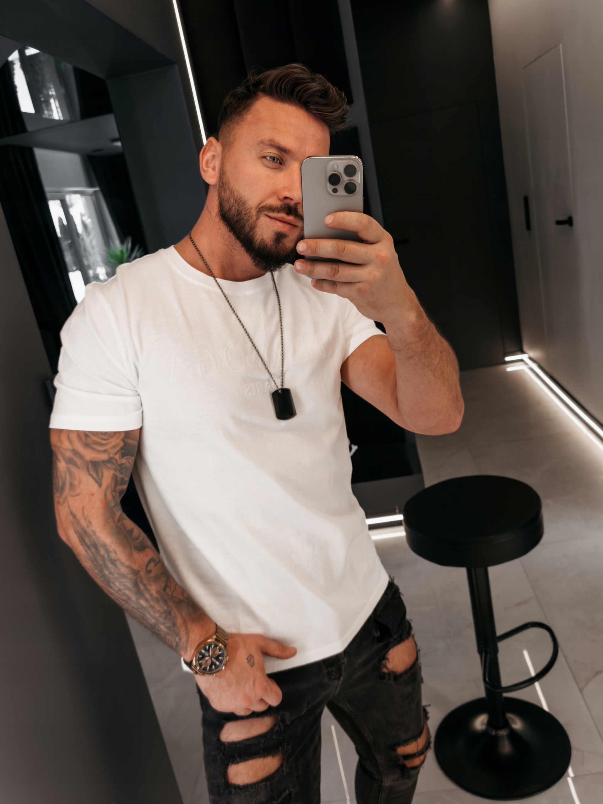 Pánské Tričko Kaar O La Voga Ecru M