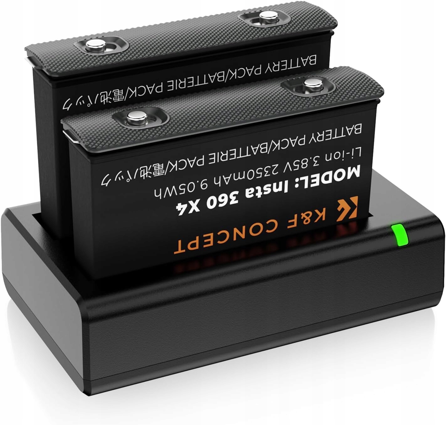 Nabíječka Akumulátorů Pro INSTA360 Sada 2XAKU Pro Insta 360 X4 Sada 2V1