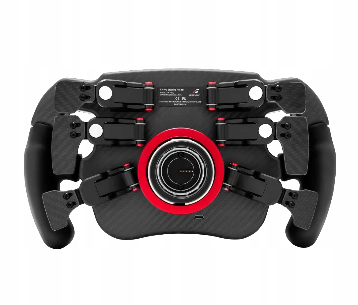 SIMAGIC Kierownica FX Pro 290mm, QR50, 6 łopatek, podwójne sprzęgło, S203 — 3