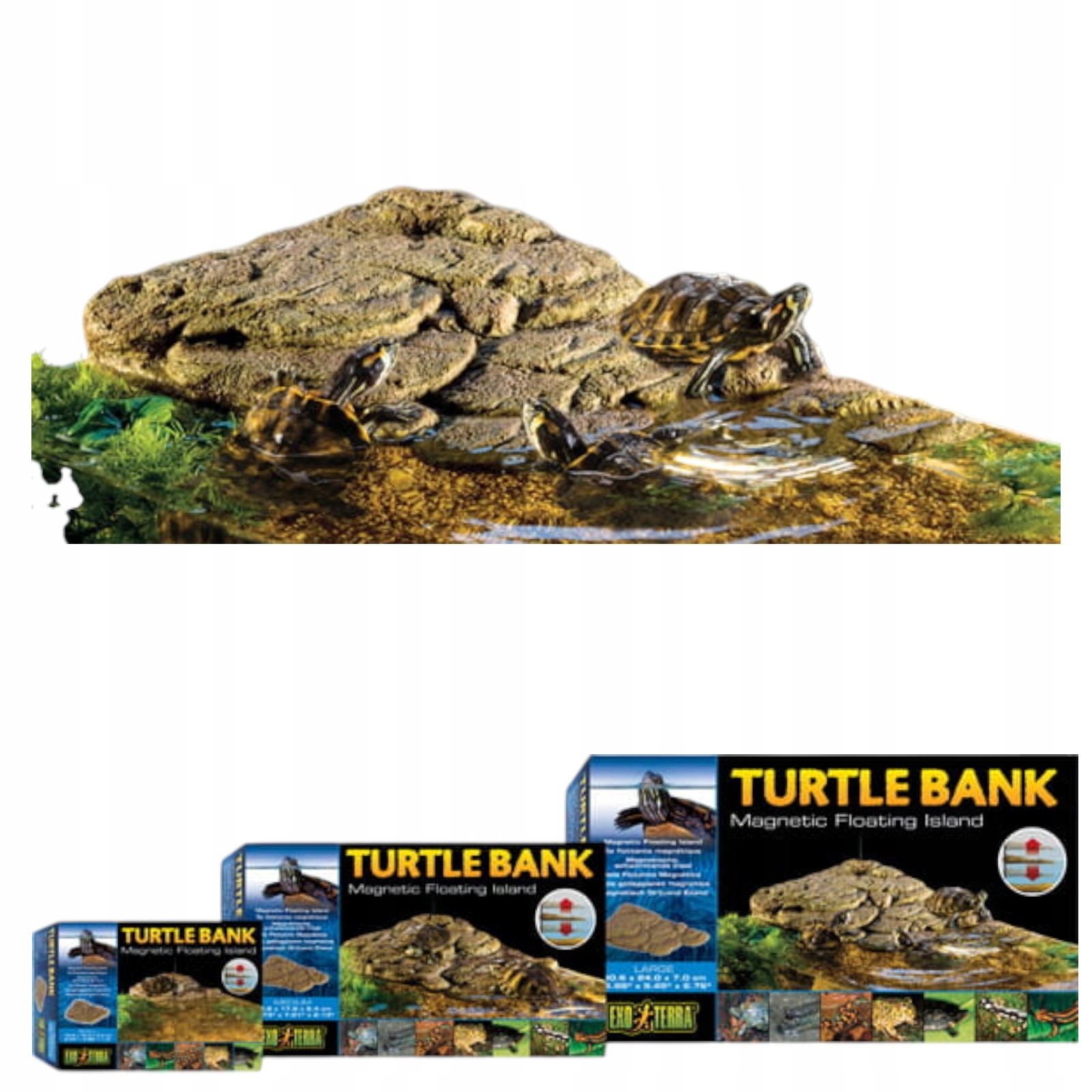 Pływająca strefa odpoczynek dla żółwi wodno-lądowych ExoTerra Turtle Bank L