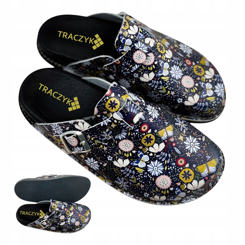 Nazouváky Profilované Anatomické Květinové Chodaky Přírodní Kůže Fusbet vel.