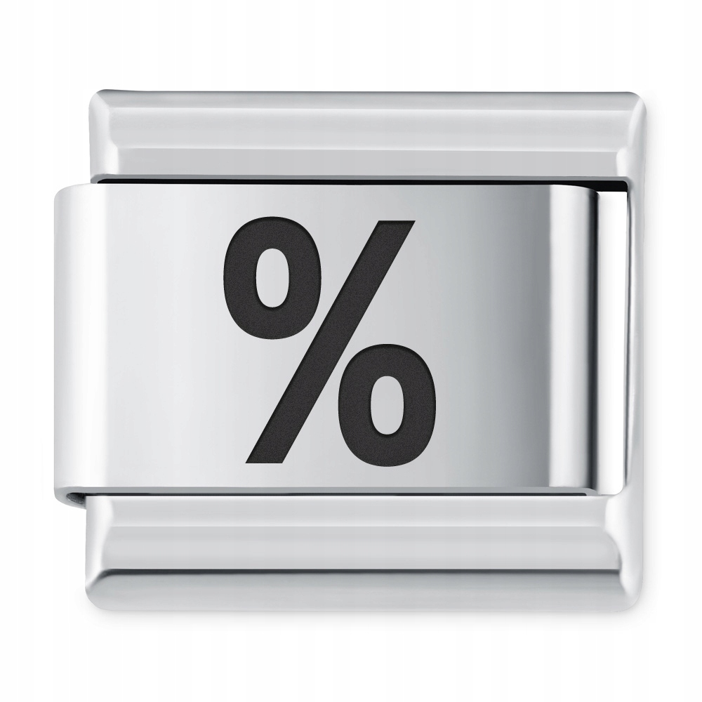 

Italian Charms Znak Procent Grawer Prezent