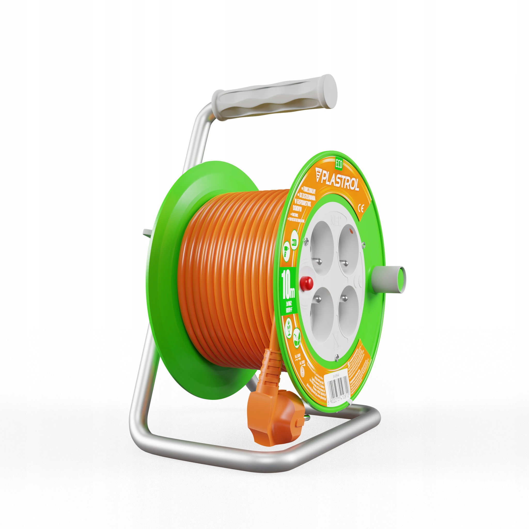 Predlžovací Kábel oranžový záhradný bubon 40 m 3x1,5 mm