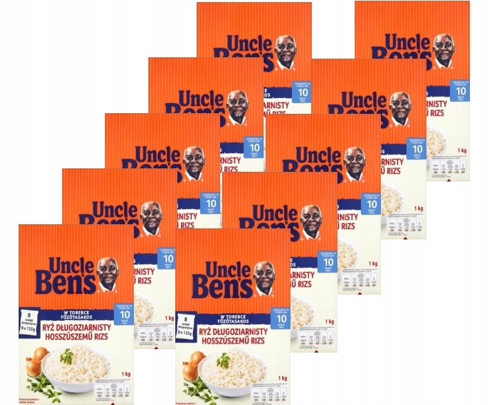 Uncle Ben's Ryż długoziarnisty w torebkach 10x 1kg