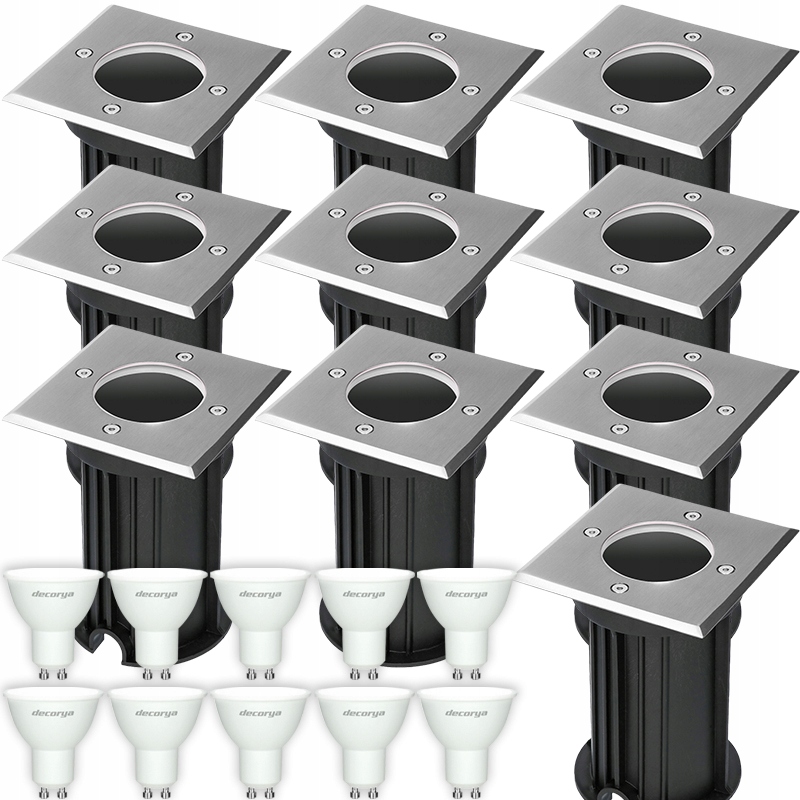 10x Oprawa Najazdowa Neutralna 4000K GU10 Hermetyczna IP65 230V Oczko Led