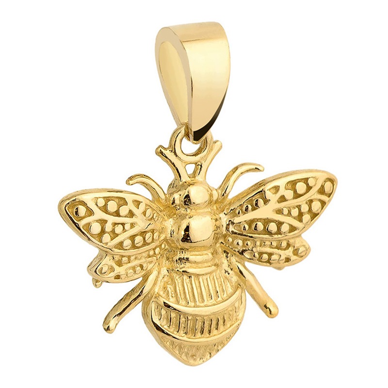 Výjimečný Zlatý Přívěsek pr. 585 Včelka 14k