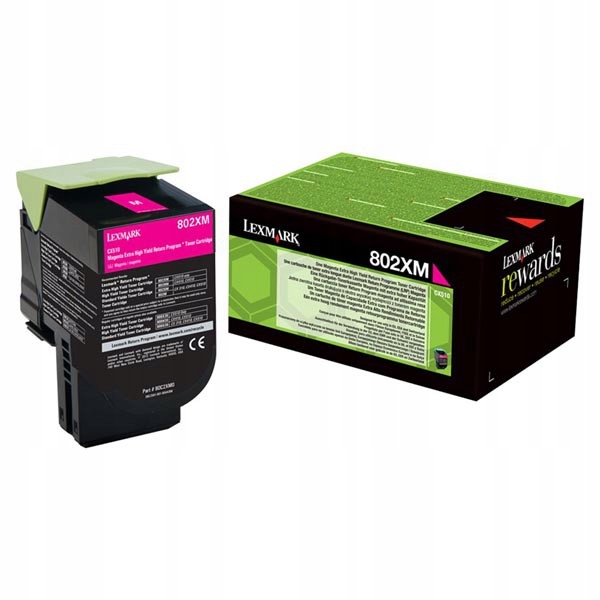 Toner Lexmark 802XC 80C2XM0 červený (magenta)