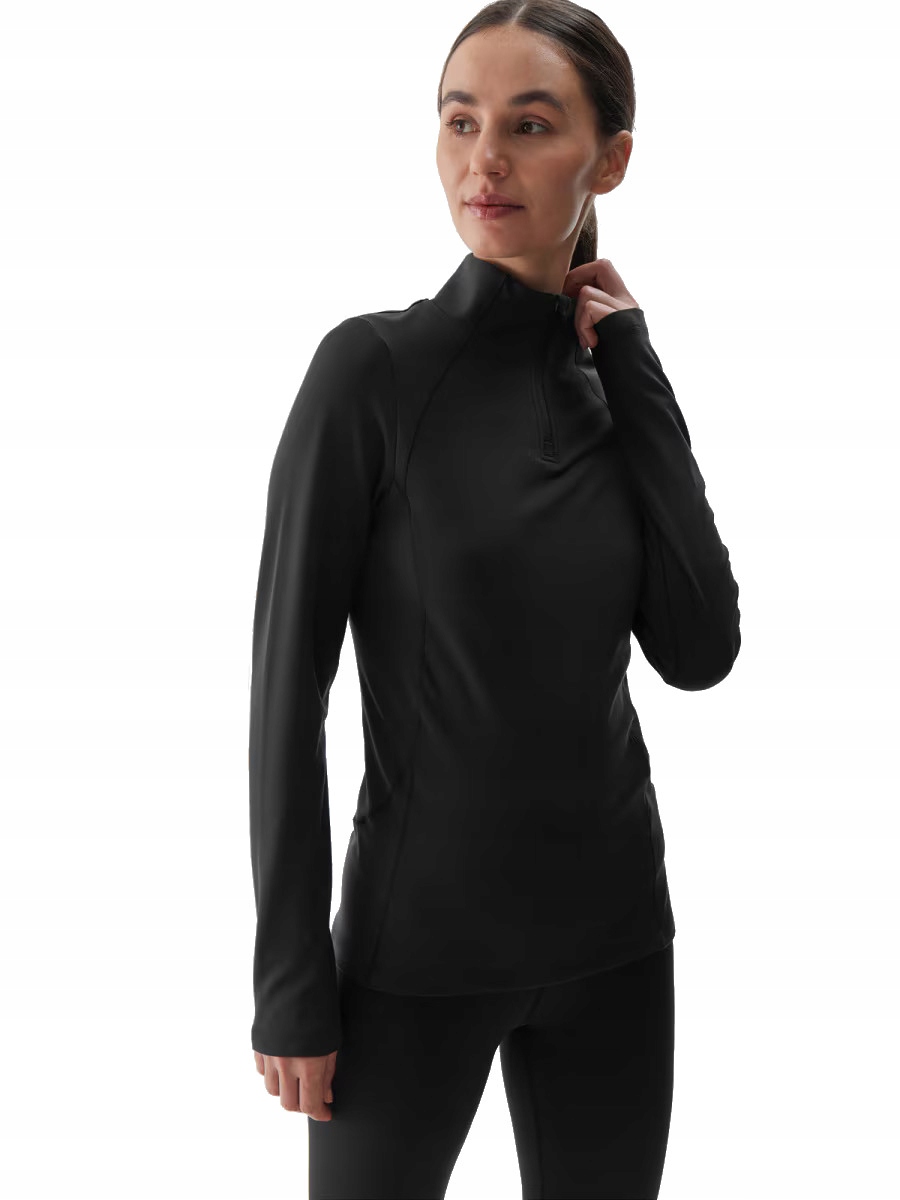 Damska bluza termoaktywna 4F BRUF070 czarny 20S M